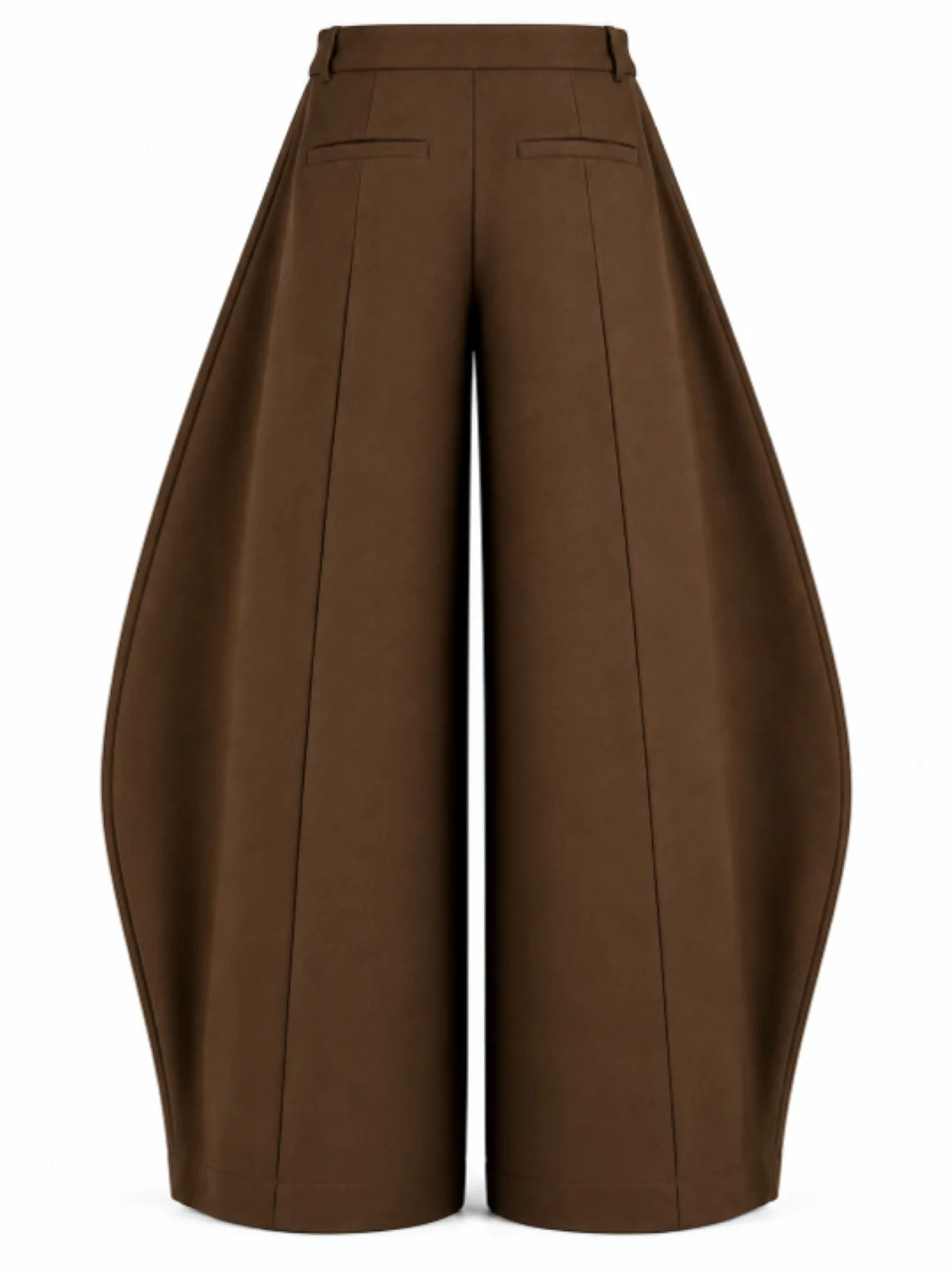 Dark Olive Green Jacket and Barrel-Leg Trouser Set - Image 3